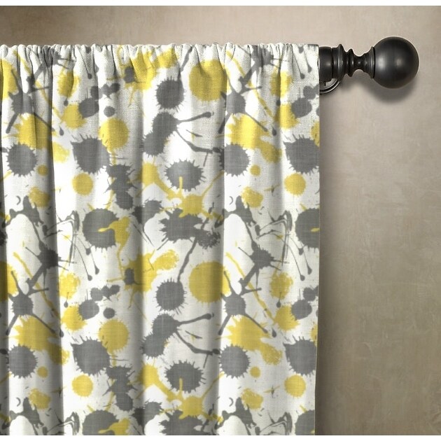 The Pillow Collection Paint Splatter Window Panel