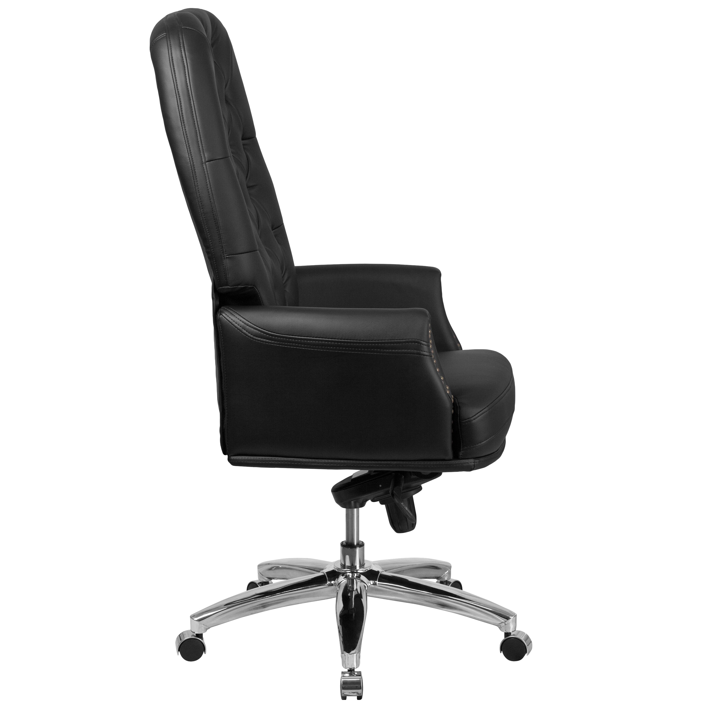 A Line Furniture Black Leather On Tufted Swivel A Line Furniture Black Leather On Tufted Swivel Executive Office Chair