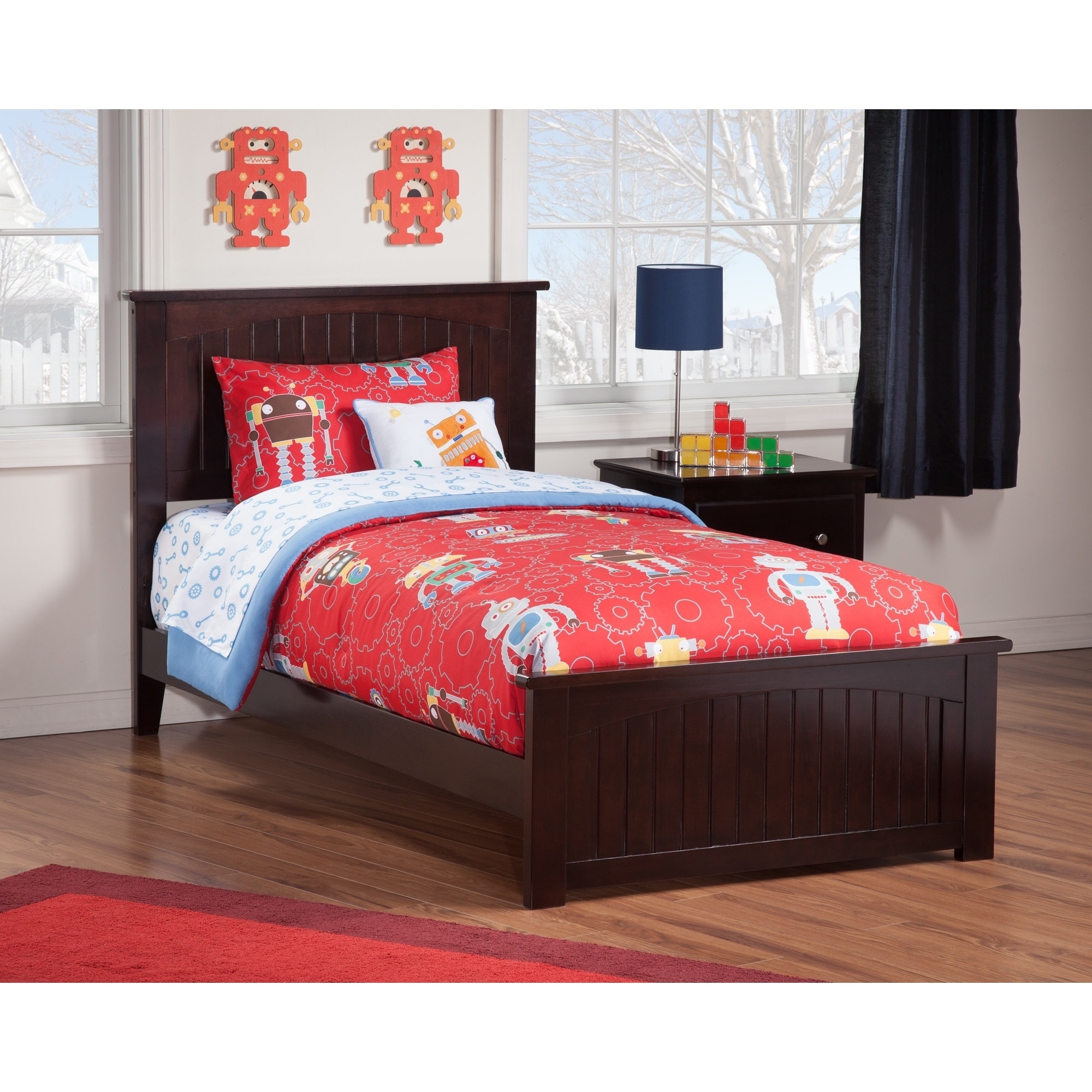 Atlantic Furniture Nantucket Twin Bed With Matching Foot Board In Atlantic Furniture Nantucket Twin Bed With Matching Foot Board In Espresso
