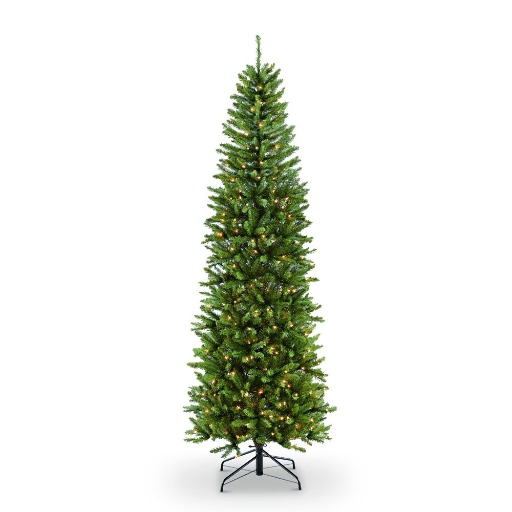 Puleo International 4 1 2 Ft Pre Lit Fraser Fir Pencil Artificial Christmas Tree 150 UL Listed Clear Lights Puleo International 4 1 2 Ft Pre Lit Fraser Fir Pencil Artificial Christmas Tree 150 UL Listed Clear Lights