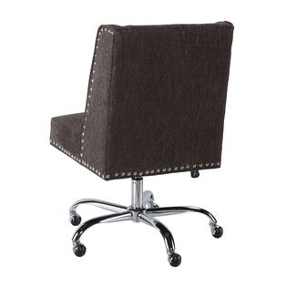 Linon Violet Office Chair Charcoal