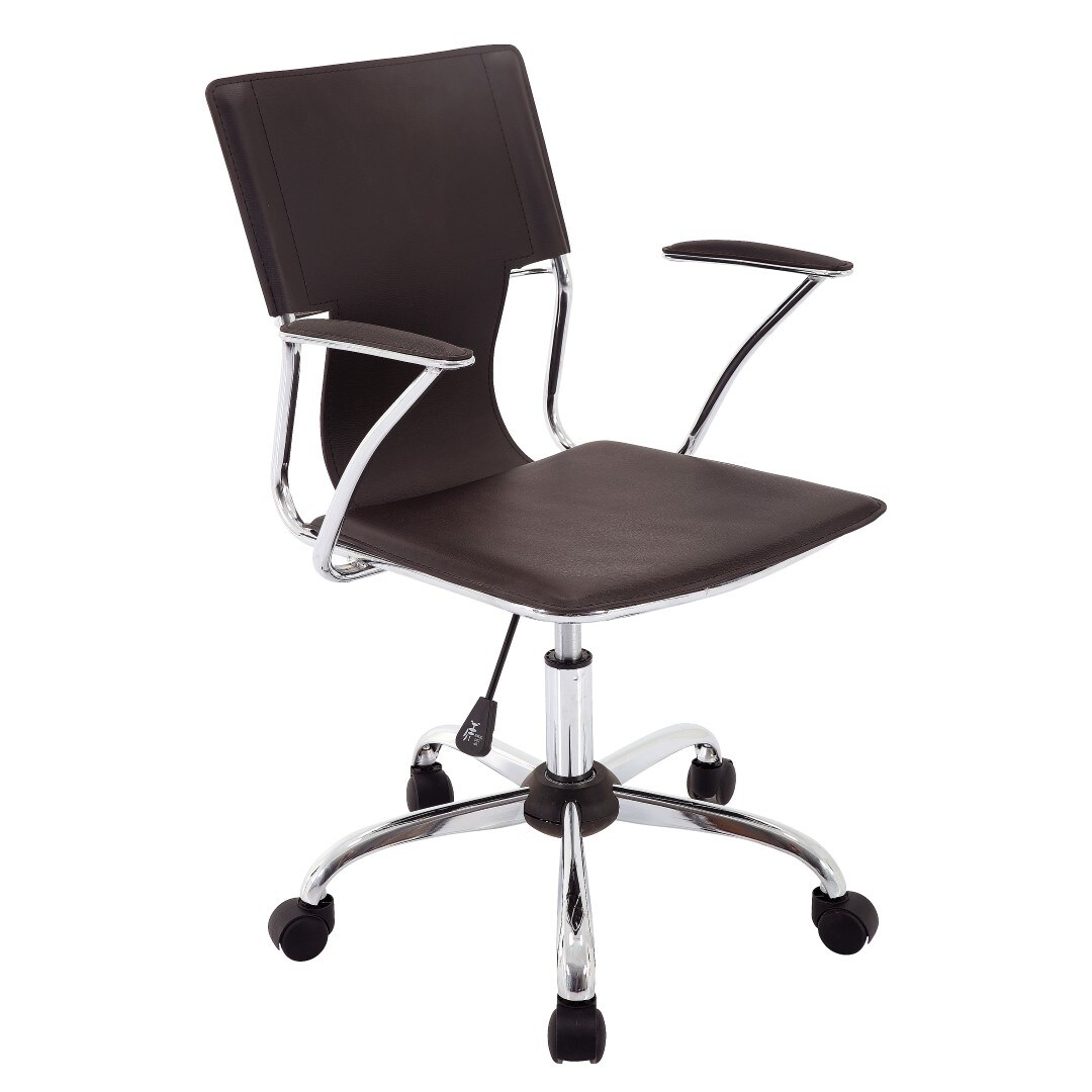 Porthos Home Office Chair With Pvc Upholstery And Adjustable