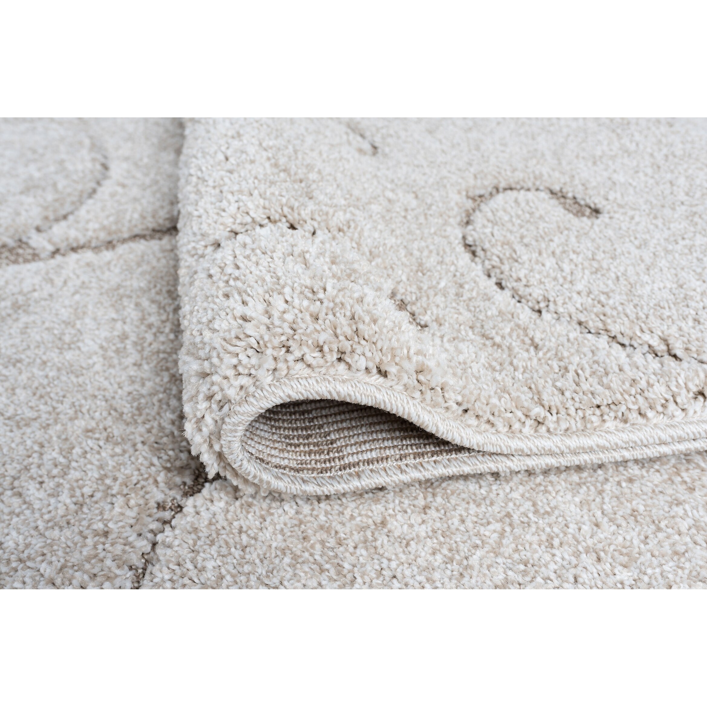 Alise Rugs Waverly Cream Transitional Scroll Area Rug 6 7 X 9