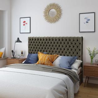 Christopher Knight Home Jezebel Adjule King Cal Tufted Christopher Knight Home Jezebel Adjule King Cal Tufted Velvet Headboard By Grey