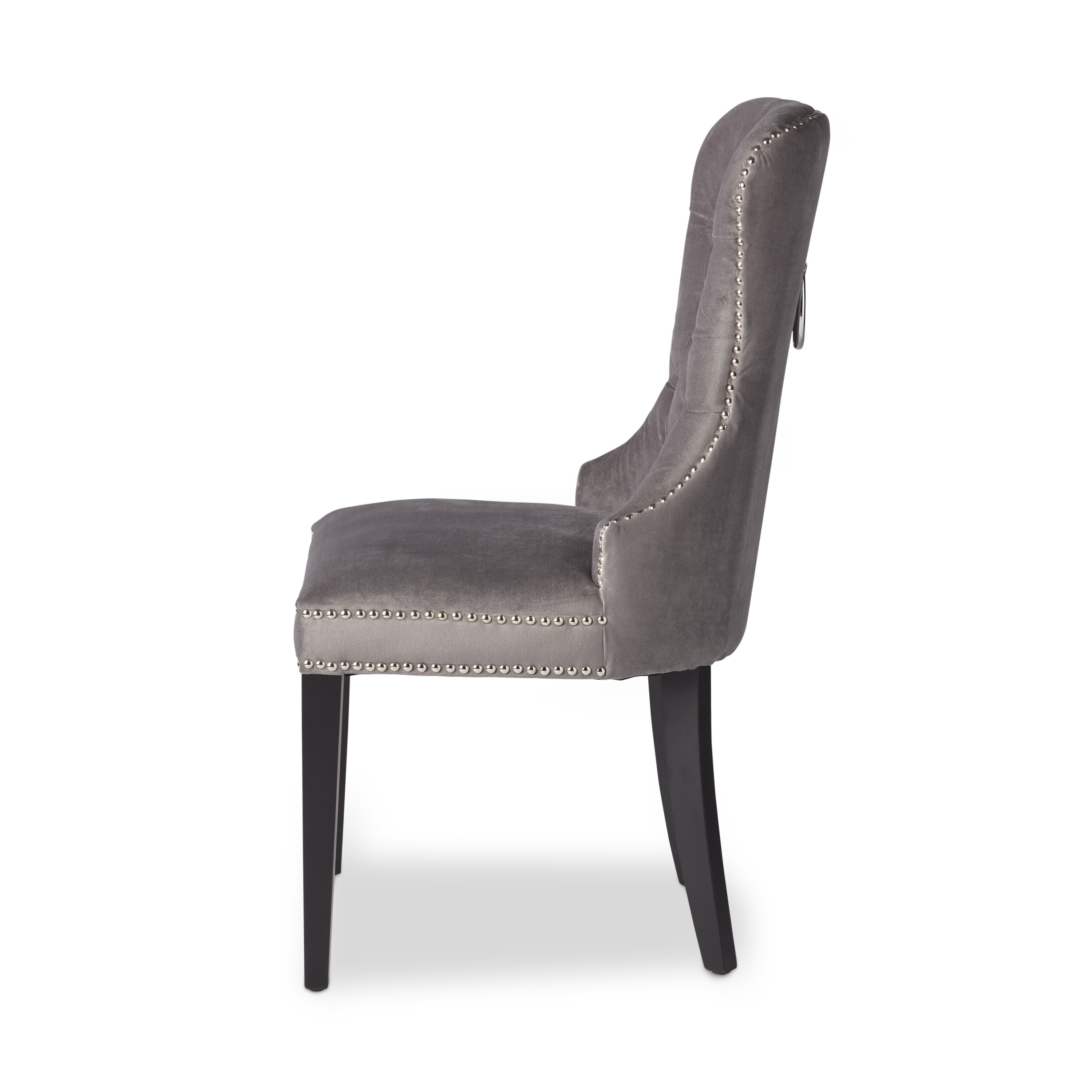 Abbyson Living Versailles Grey Tufted Dining Chair
