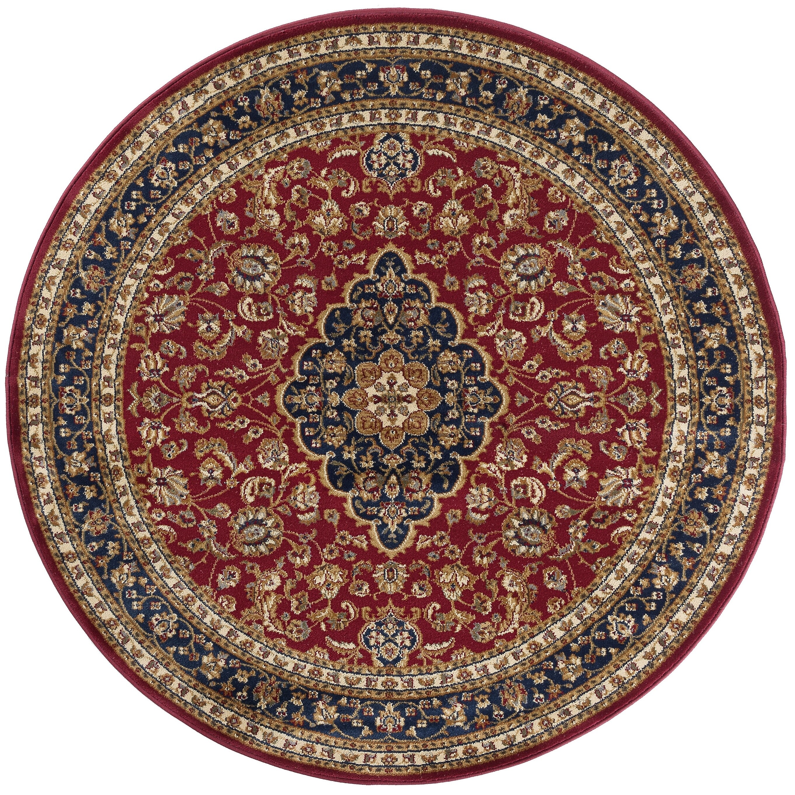 Alise Rugs Soho Traditional Area Rug 5 3 Round Alise Rugs Soho Traditional Area Rug 5 3 Round 2
