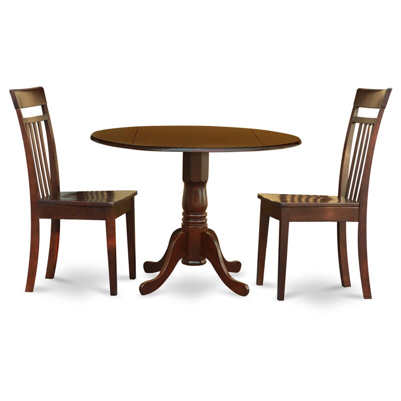 Essential Home 3 Piece Oak Drop Leaf Dining Set Essential Home 3 Piece Oak Drop Leaf Dining Set