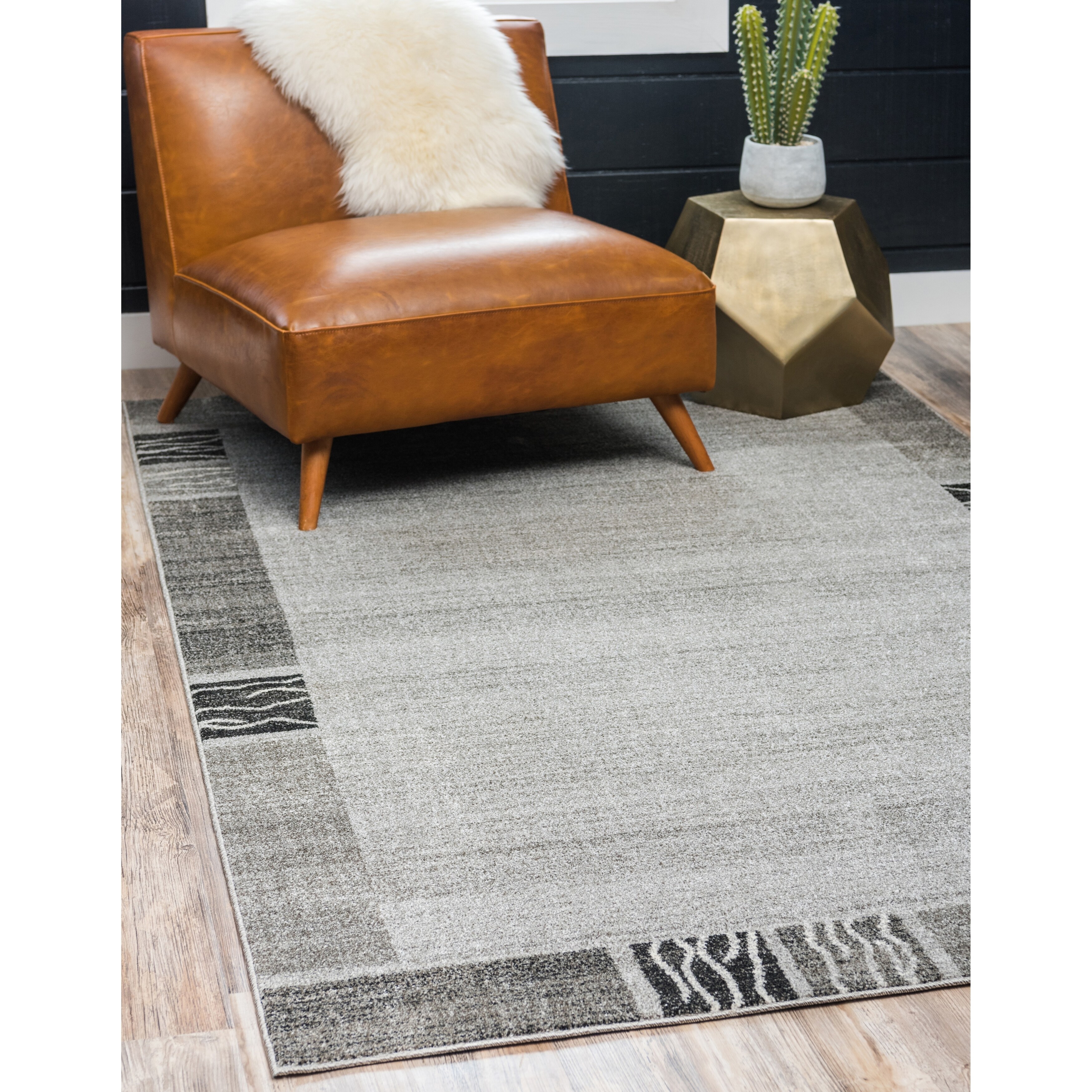 Unique Loom Sarah Del Mar Area Rug 7 X 10 Light Gray
