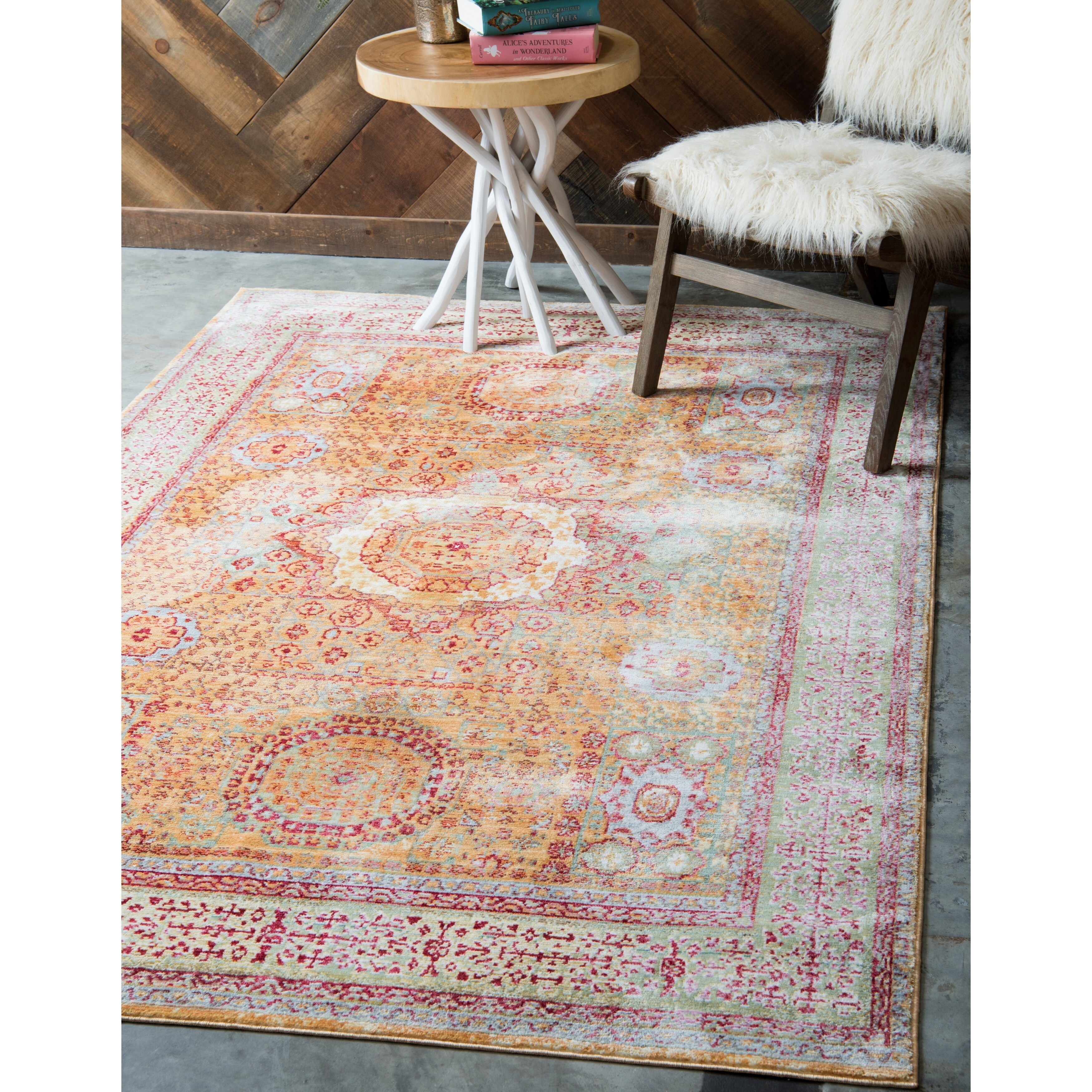 Unique Loom Strophic Austin Area Rug 7 X 10 Gold