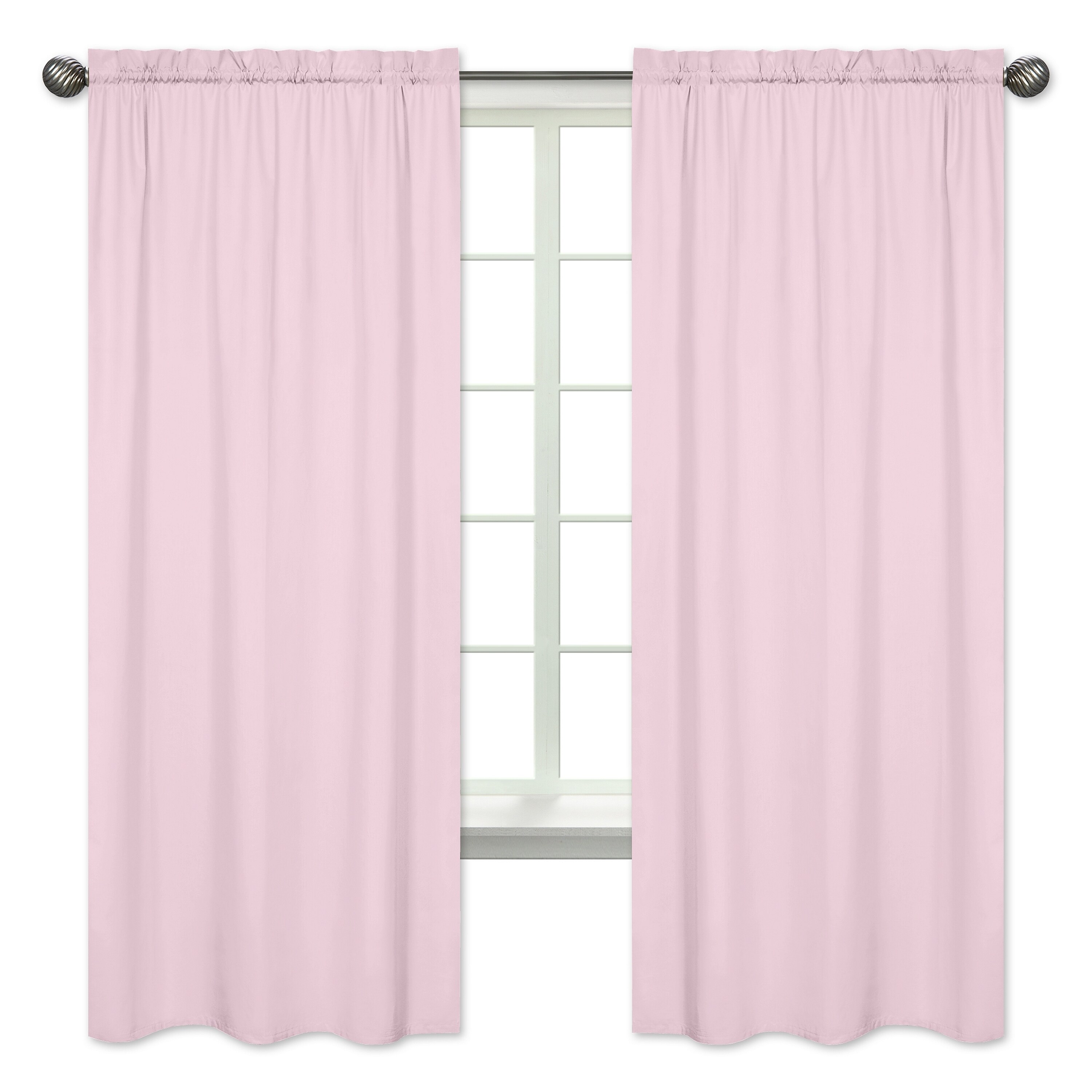 Pink Sweet Jojo Designs D Curtains Kmart Sweet Jojo Designs Light Pink 84 Inch Window Curtain Panel Pair