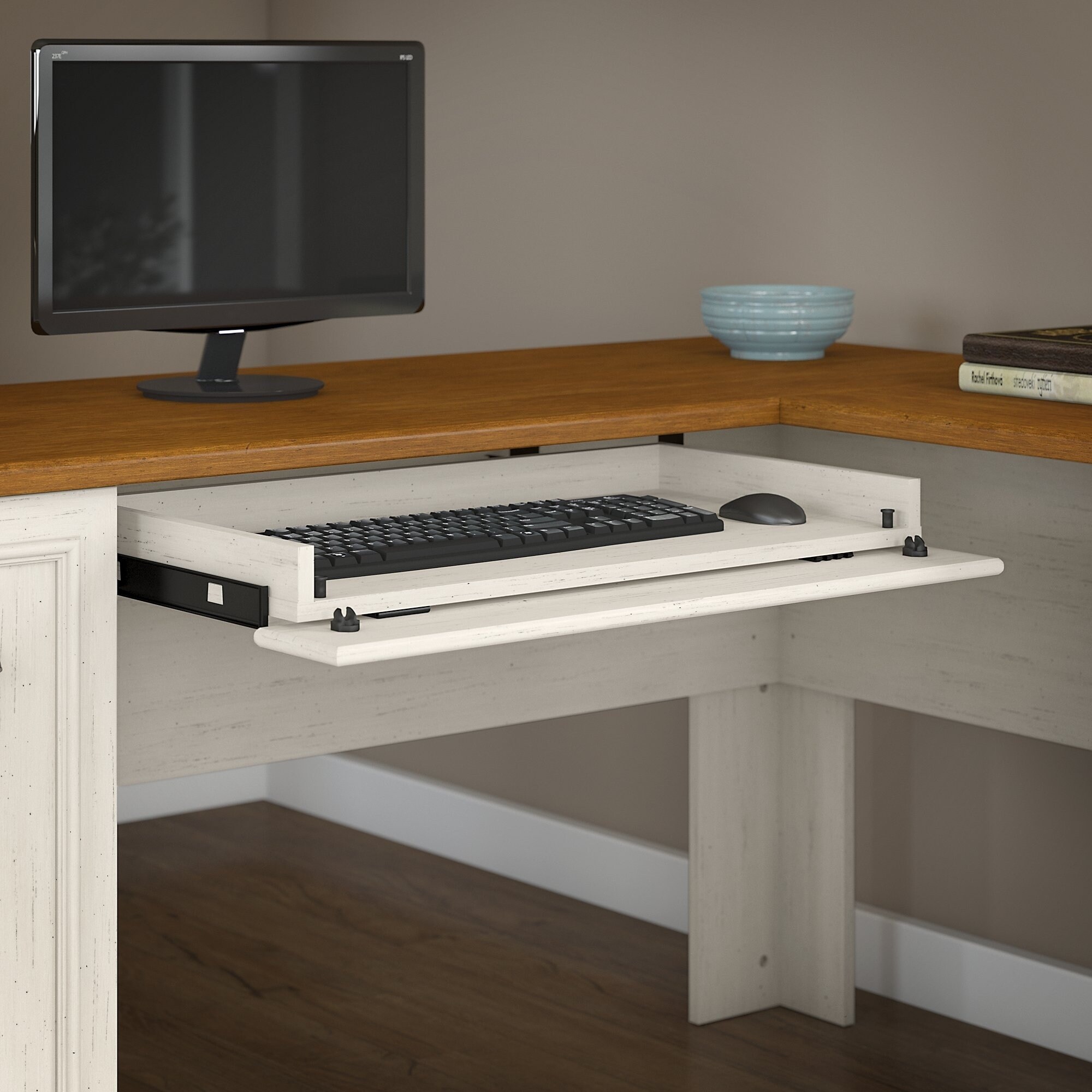 Bush Furniture Fairview L Shaped Desk With Hutch And Lateral File Bush Furniture Fairview L Shaped Desk With Hutch And Lateral File Cabinet In White