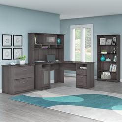 Office Supplies S Furniture And More At Sears Bush Furniture Cabot L Shaped Desk With Hutch Lateral File Cabinet And 5 Shelf Bookcase