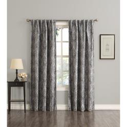 Sun Zero Ds Curtains Sears Sun Zero Mayfield Woven Fl Energy Efficient Blackout Back Tab Curtain Panel