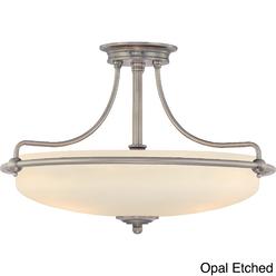 Brown Ceiling Lights Sears Quoizel Oliver James Novatt 4 Light Semi Flush Mount