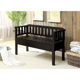 Furniture Of America Trenton Country Style Wood Slatted 2 Drawer