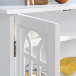 Harper Blvd Cherry Window Pane Media Cabinet