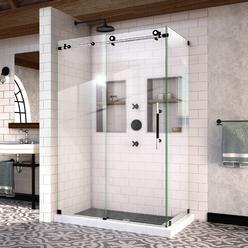 Bathroom Shower Enclosure Dreamline Enigma Xt 34 1 2 In D X 48 3 8