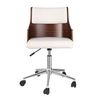 Porthos Home Office Chair With Pvc Upholstery Adjustable Height
