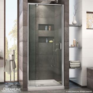 Dreamline Flex 32 36 In W X 72 H Semi Frameless Pivot Dreamline Flex 32 36 In W X 72 H Semi