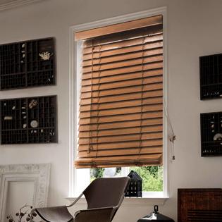 wood faux horizontal brown simply venetian blind chicology blinds inch x64 embossing slats grain realistic zoom kmart