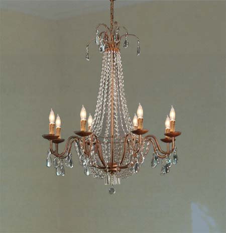 The Gallery Swarovski Crystal Trimmed Chandelier Empire The Gallery Swarovski Crystal Trimmed Chandelier Empire Chandeliers Lighting H38 X W30