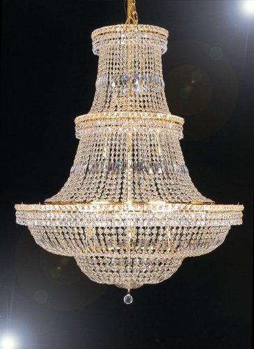 The Gallery Swarovski Crystal Trimmed Chandelier French Empire The Gallery Swarovski Crystal Trimmed Chandelier French Empire Lighting H 50