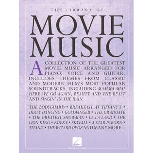 Hal Leonard Corp The Library Of Movie Music Various Piano Vocal Guitar Songbook P V G