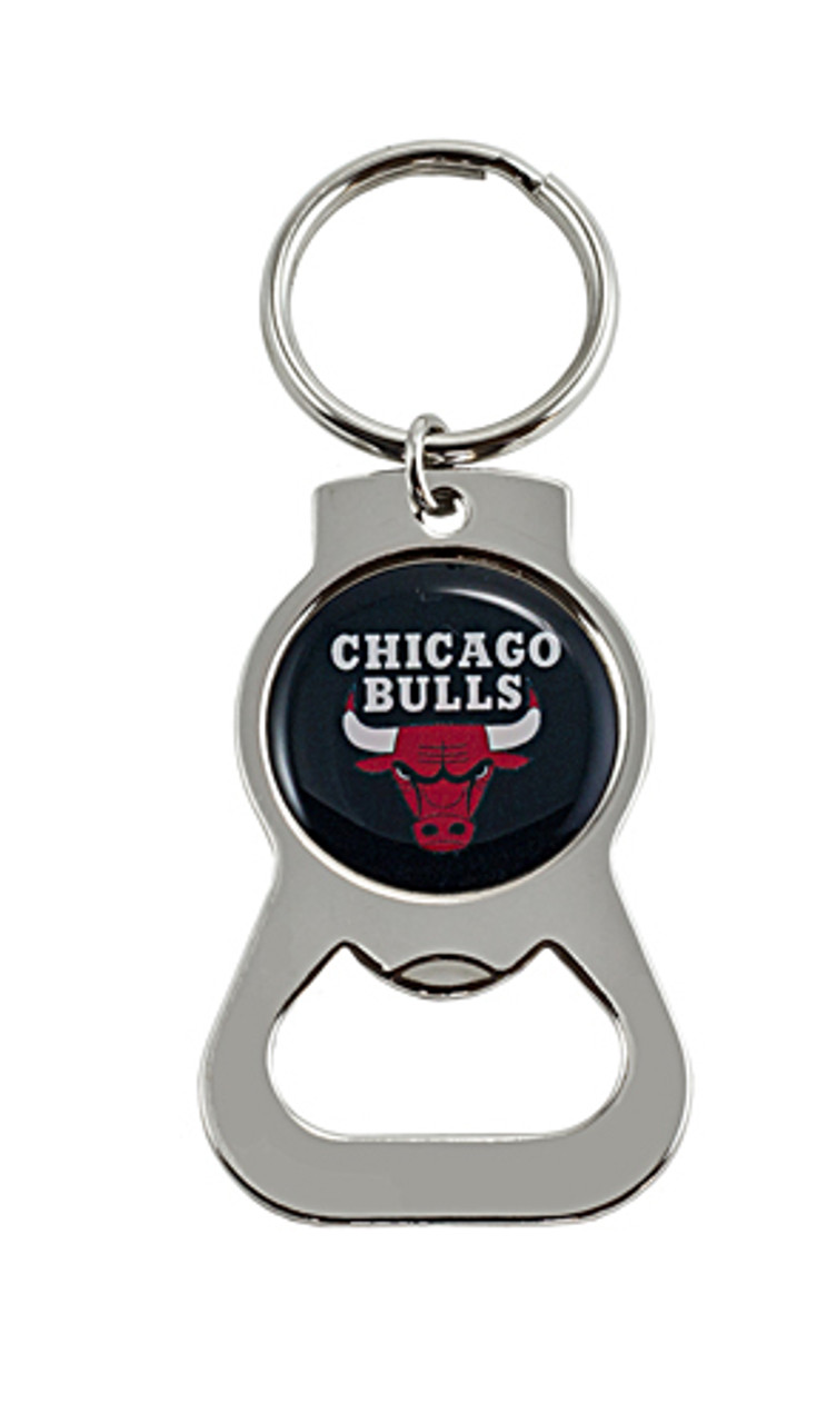 Team Sports America Chicago Bulls Keychain Bottle Opener - Black