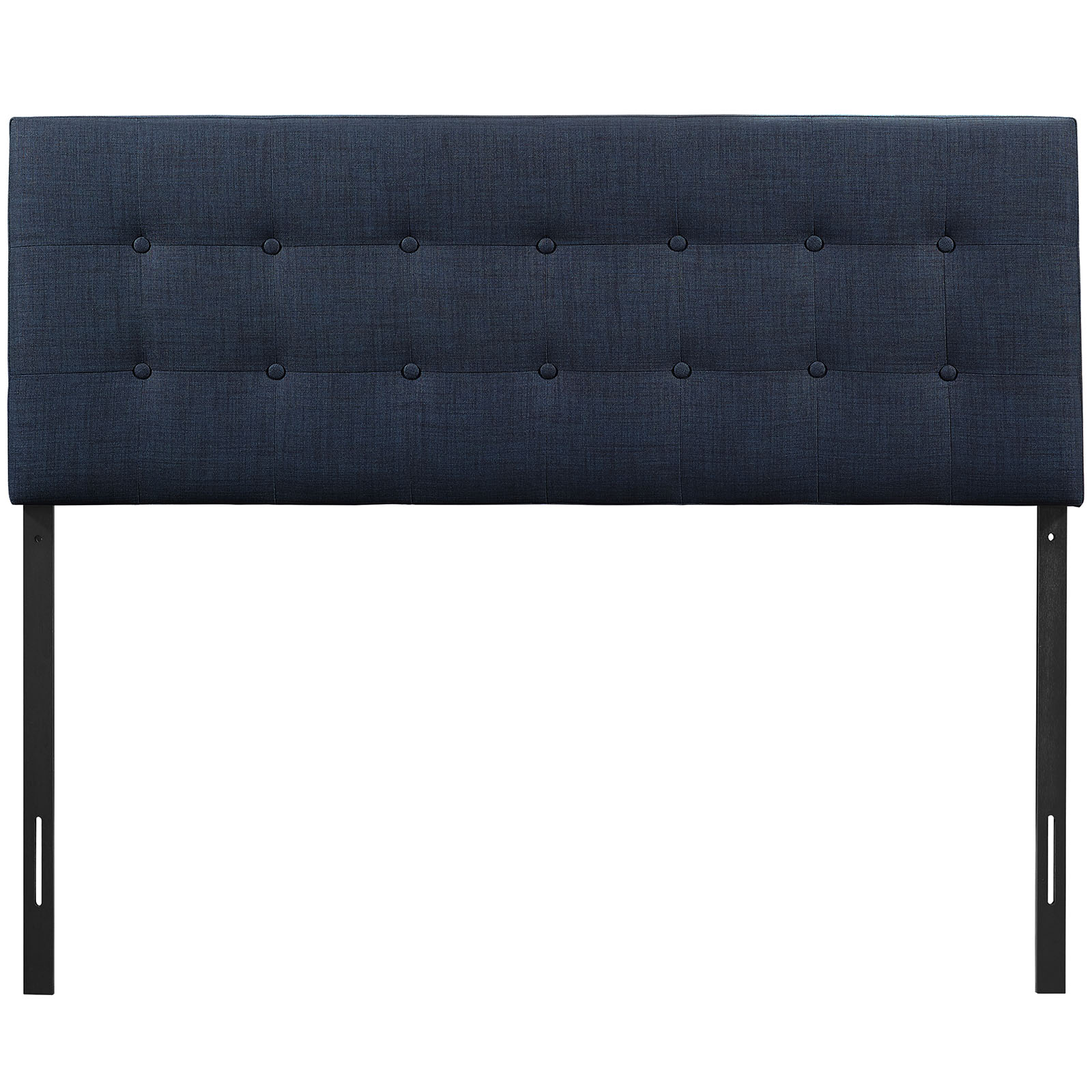 LexMod Emily Queen Upholstered Fabric Headboard in Navy