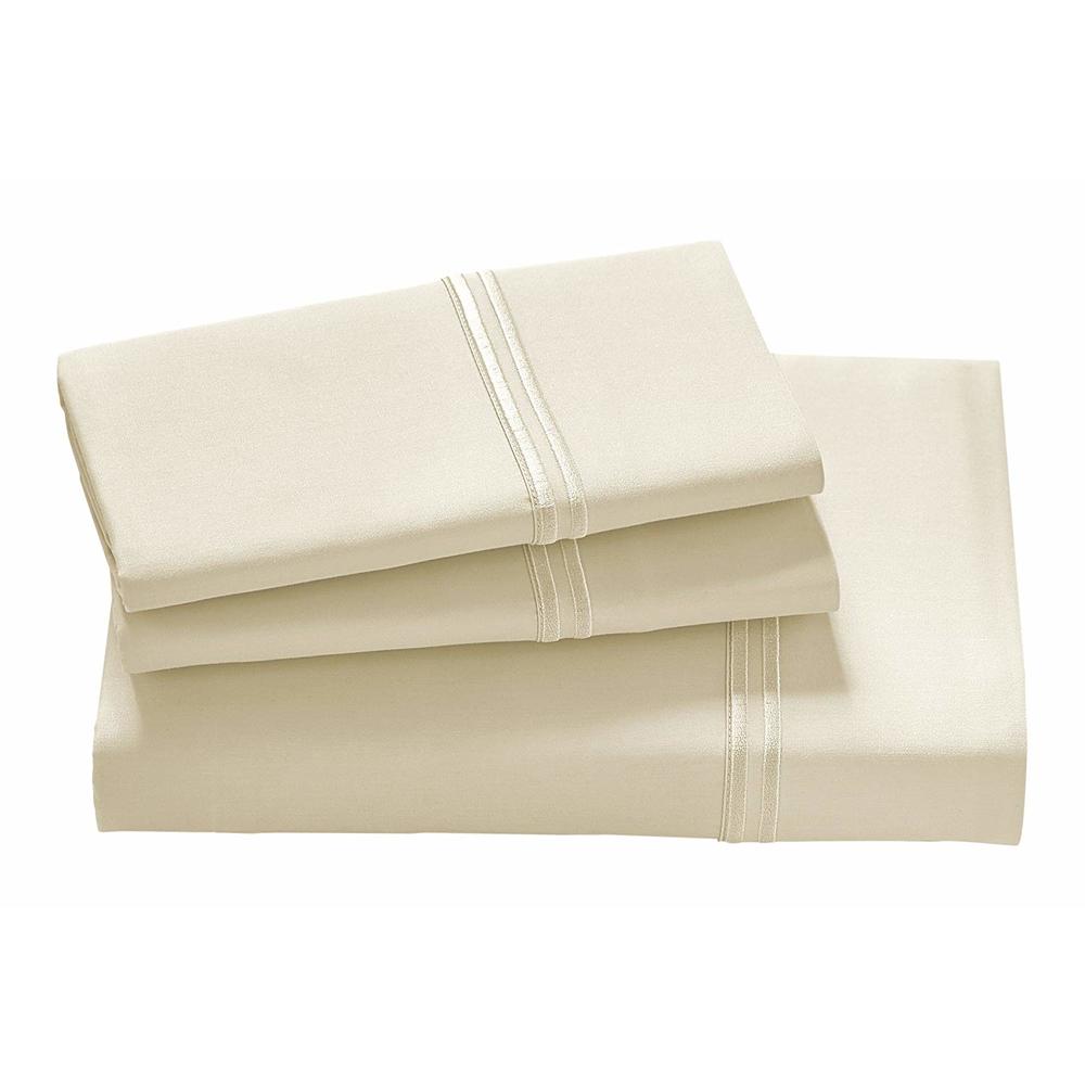 PureCare New Purecare Arbor Premium Modal Long-Staple Cotton King Ivory Sheet Set