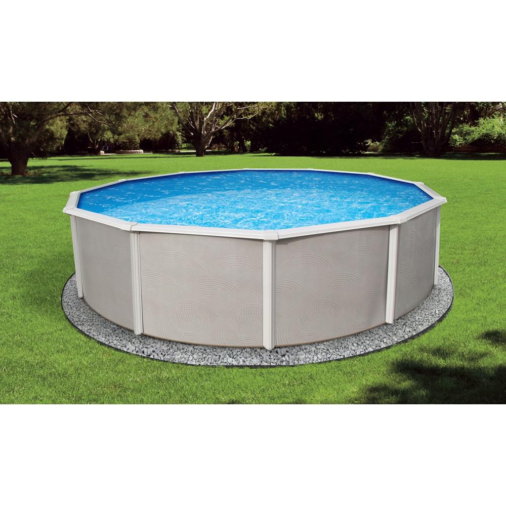 Blue Wave BlueWave Products ABOVE GROUND POOLS NB2522 15' Round 52" Belize Steel Pool