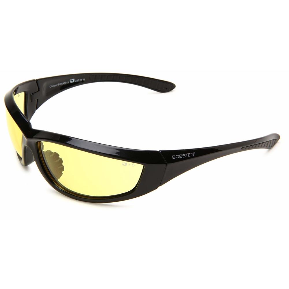 Bobster Charger Black Frame/Yellow Anti-Fog Lens sunglasses