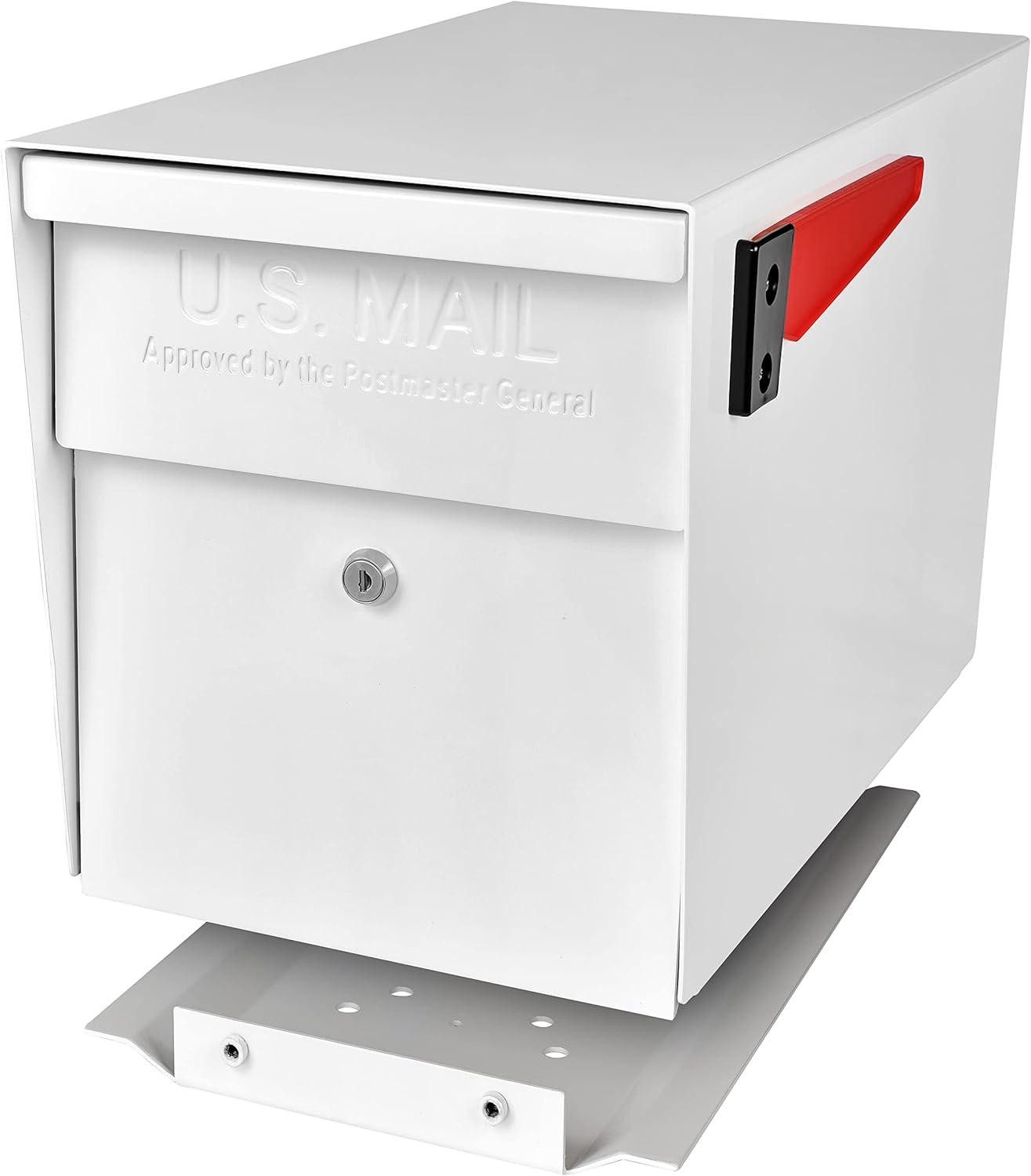Mail Boss 7109 Curbside Steel Post Mount Security Locking Mailbox