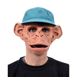 Zagone Studios Chee Chee Monkey Face Mask with Adjustable Hat and Moving Mouth
