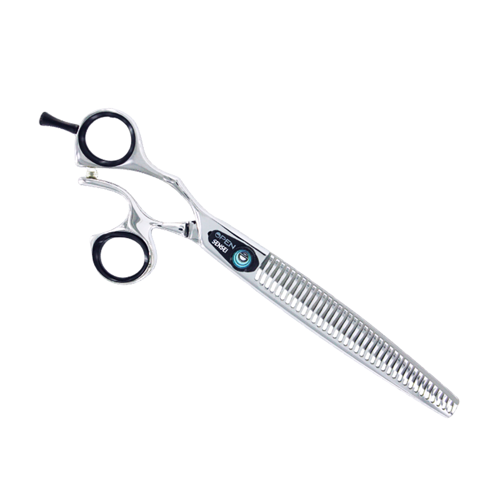 Sensei Shears Open 7.5" Left Handed Neutral Grip 37 Tooth Thinning Shear