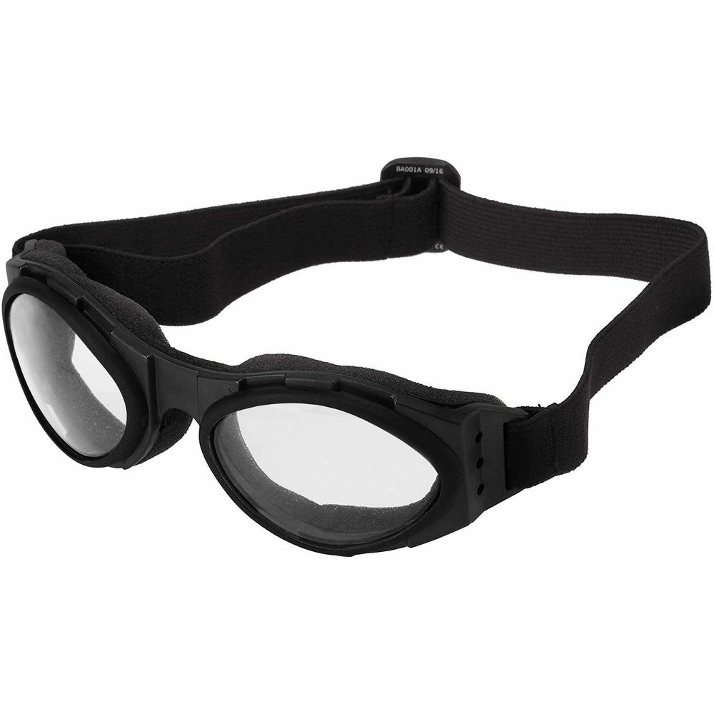 Bobster Bugeye Black Frame/Clear Lens Goggles