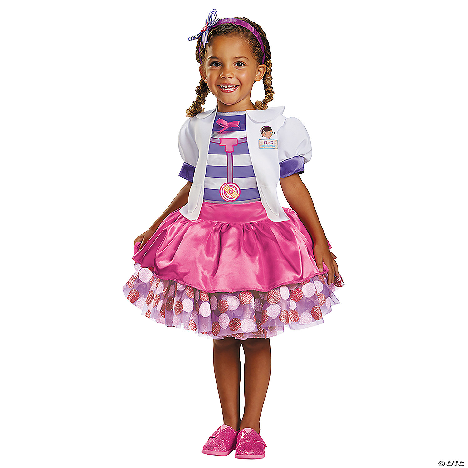 Disguise Toddler Deluxe Doc McStuffins Costume  Large 4-6