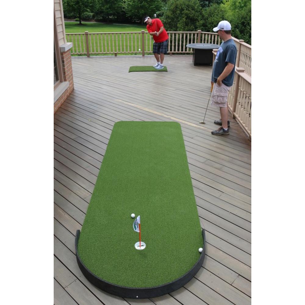 Big Moss Golf Commander V2 3'X15' Indoor/Outdoor Practice Putting Chipping Green with 1 Cup