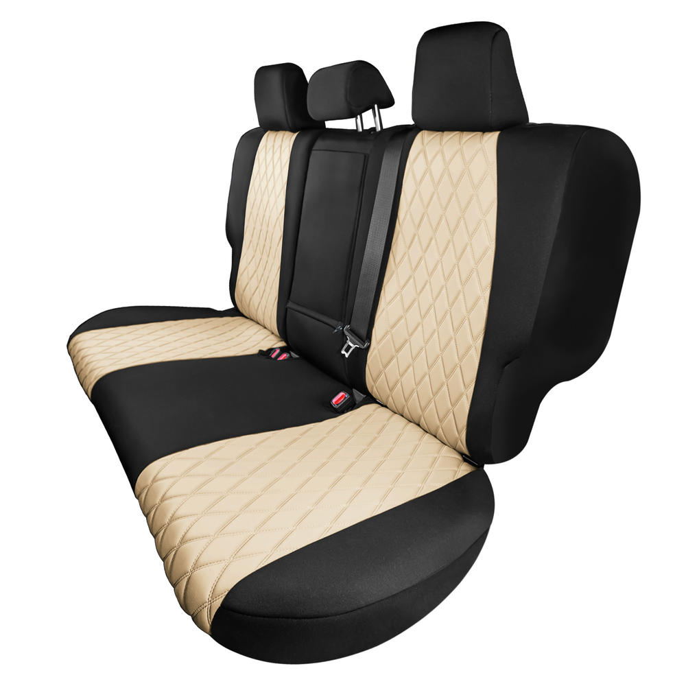 FH Group Neosupreme Custom Fit Seat Covers for 2019-2022 Toyota Rav4 LE | XLE | Limited Rear Set