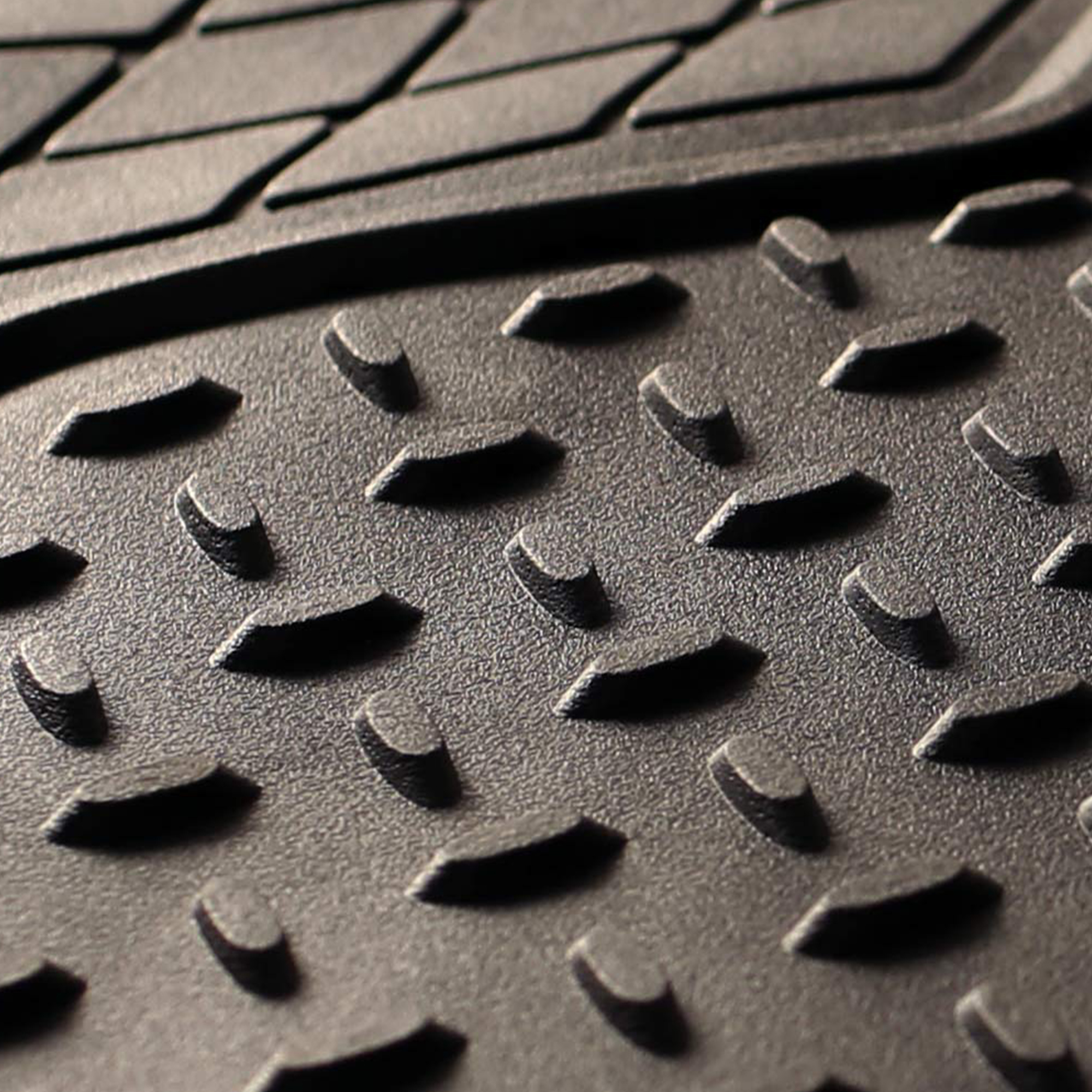 FH Group Trunk Cargo Floor Mats for Auto SUV Van  Rubber Gray