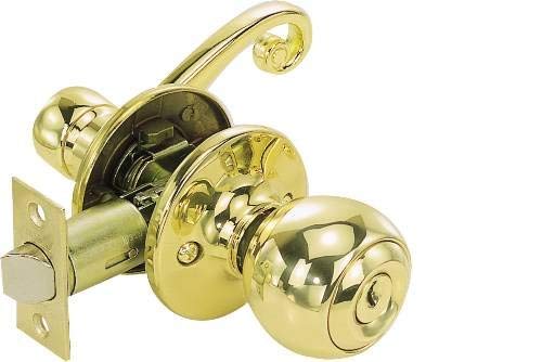 Legend Entry Lock Scroll Leverset Polished Brass, 809052