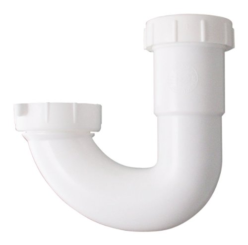 LDR Industries LDR 506 6010 PVC Sink, J-Bend, 1-1/4"-1-1/2" White