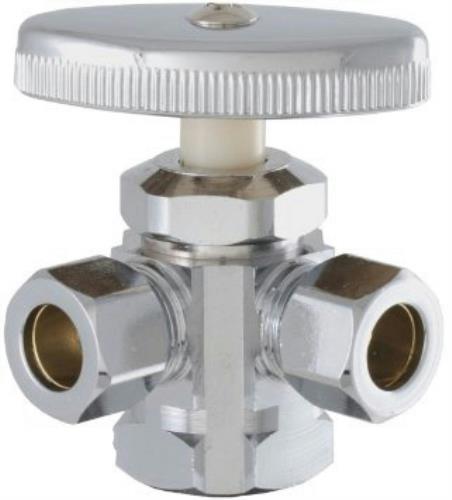 Ace Dual Outlet Shut Off Valve Chrome 45889 Ace Dual Outlet Shut Off Valve Chrome 45889