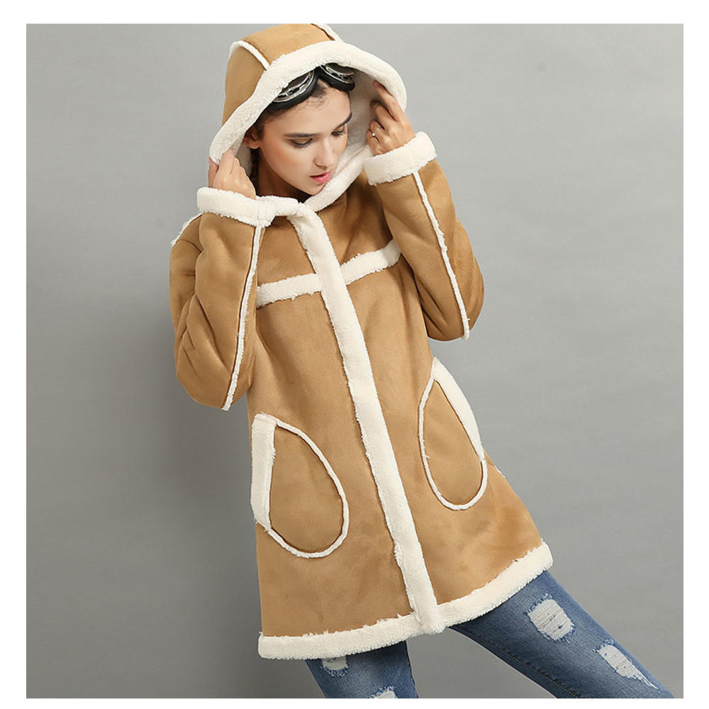Www Virtualstoreusa Com Long Sheepskin Suede Cloak Winter Jacket