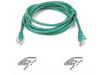 Belkinponents 1ft Cat6 Snagless Patch Cable, Utp, Green Pvc Jacket, 23awg, 50 Micron, Gold Pla