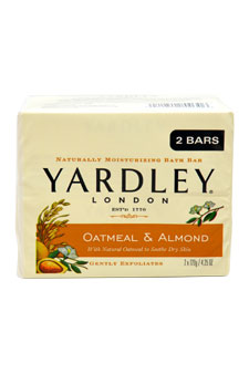 Yardley London Oatmeal & Almond Bar Soap By Yardley London for Unisex - 2 x 4.25 oz Soap