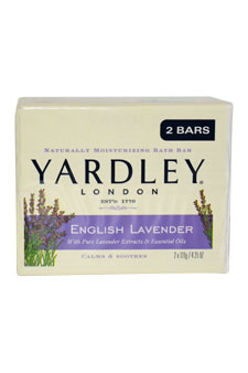 Yardley London English Lavender Bar Soap By Yardley London for Unisex - 2 x 4.25 oz Soap