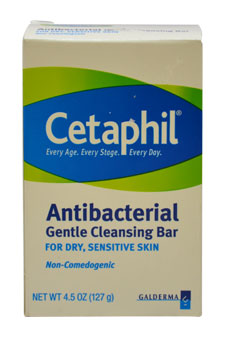 Cetaphil Gentle Cleansing Antibacterial Bar By Cetaphil for Unisex - 4.5 oz Soap