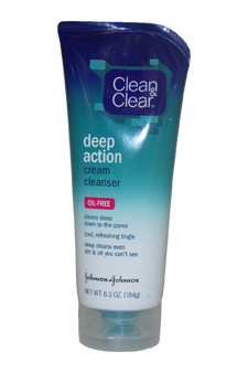 Clean & Clear Oil Free Deep Action Cream Cleanser By Clean & Clear for Unisex - 6.5 oz Cleanser