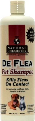 Natural Chemistry De Flea Shampoo, 16.9 OZ